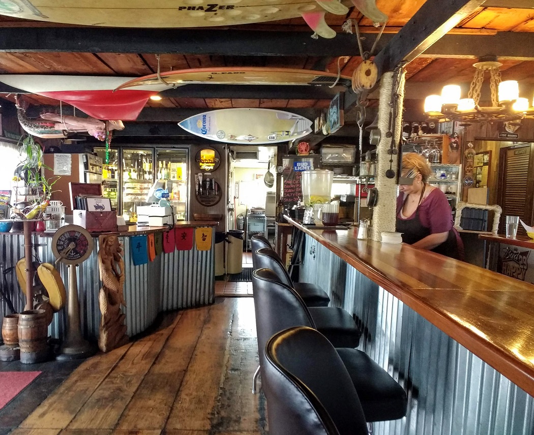 interior chowder barge restaurant